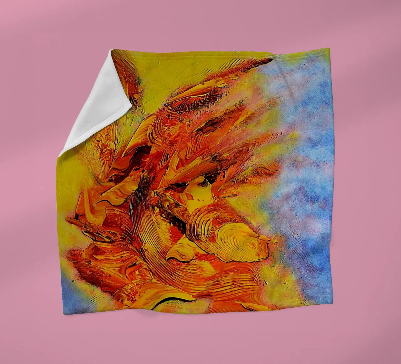 HEAVENLY ABSTRACT coperta in pile da Thierry Vobmann Abstract painting