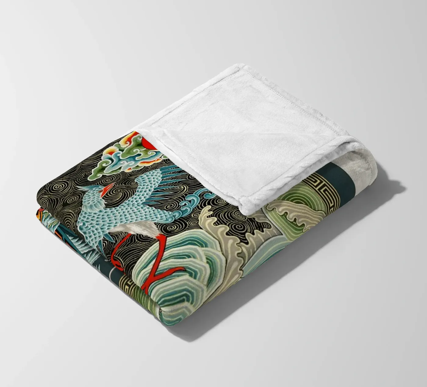 Chinese pattern Fleecedecke von vintageshop