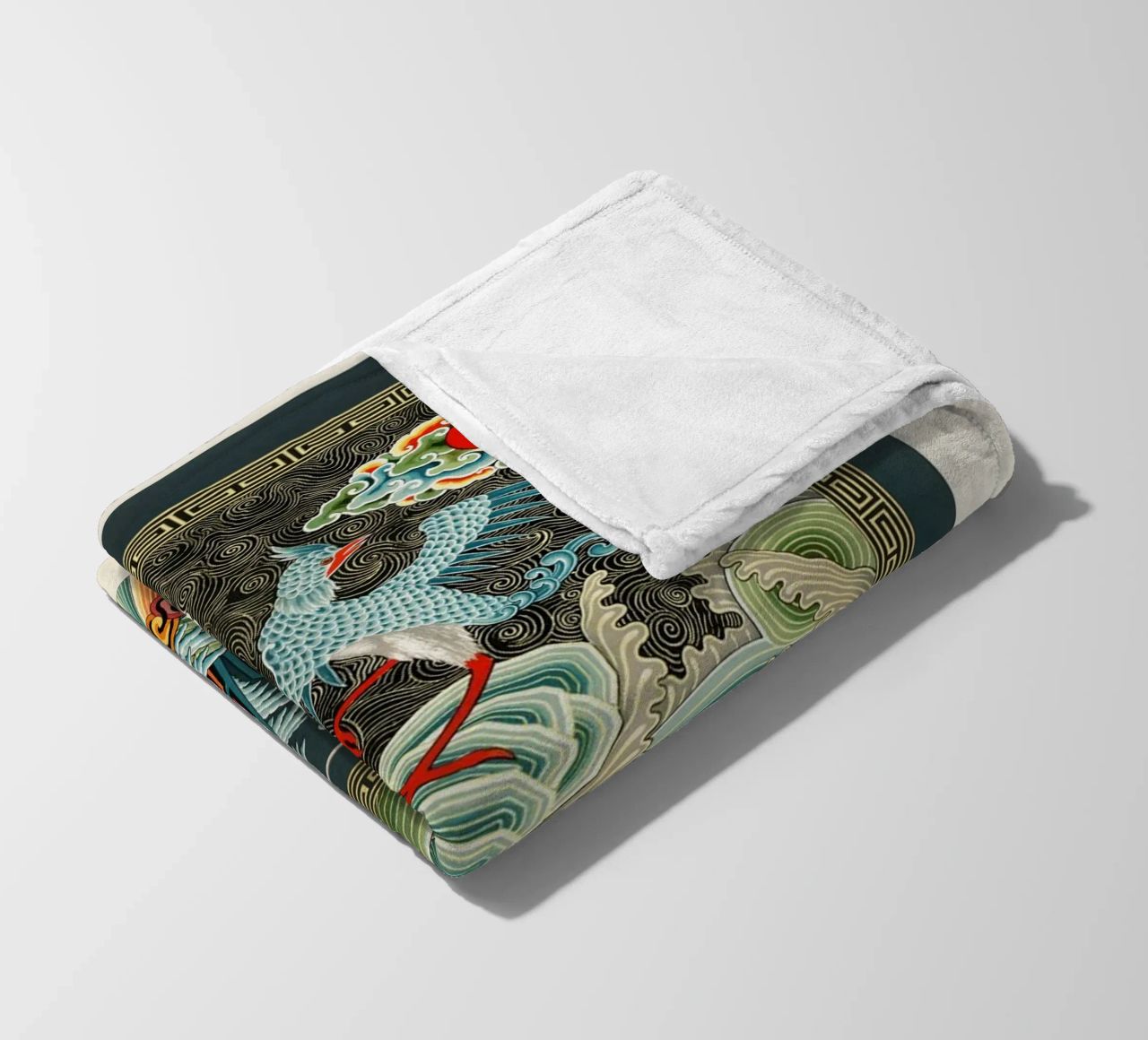 Chinese pattern coperta in pile da vintageshop