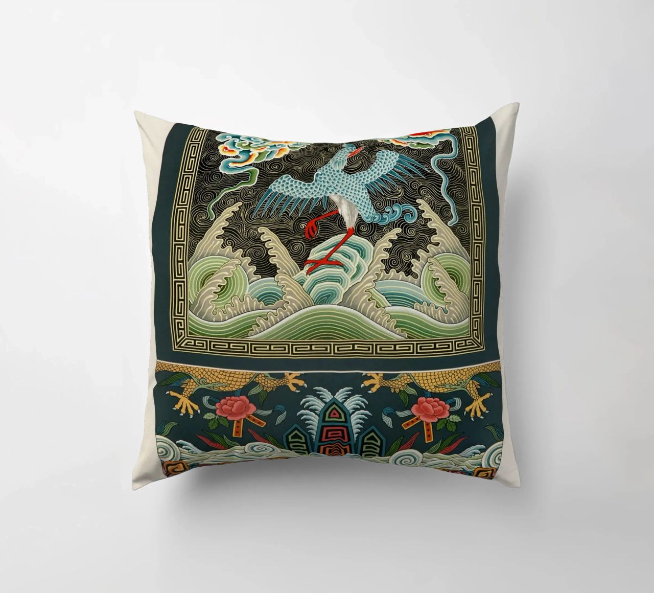 Chinese pattern coussin de vintageshop