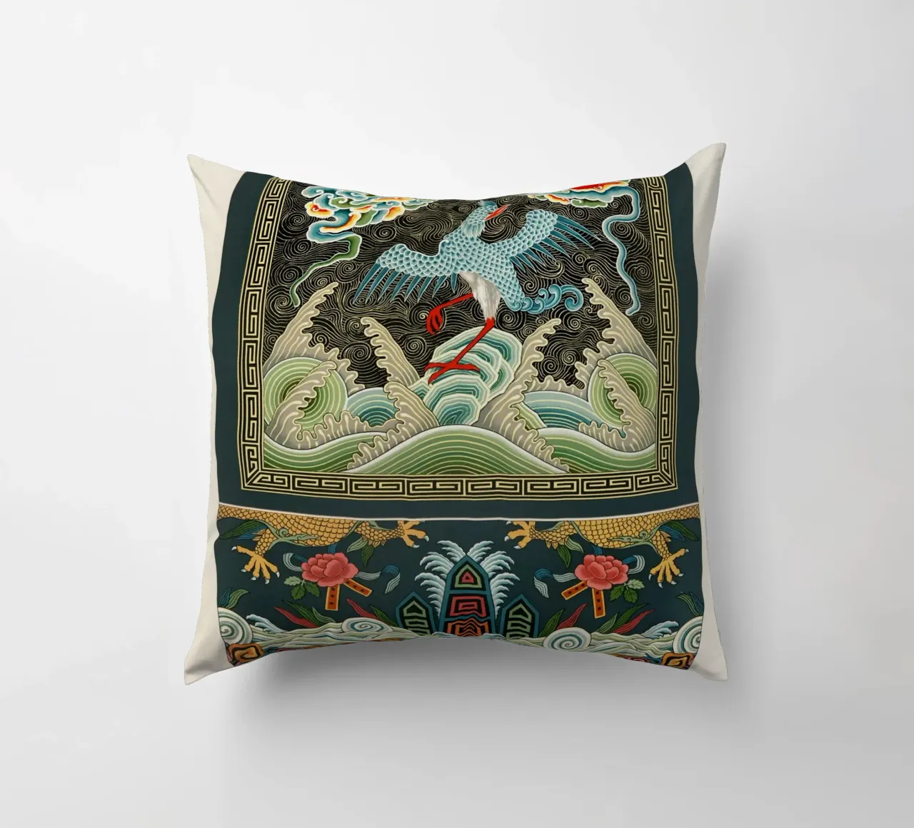 Chinese pattern cuscino da vintageshop