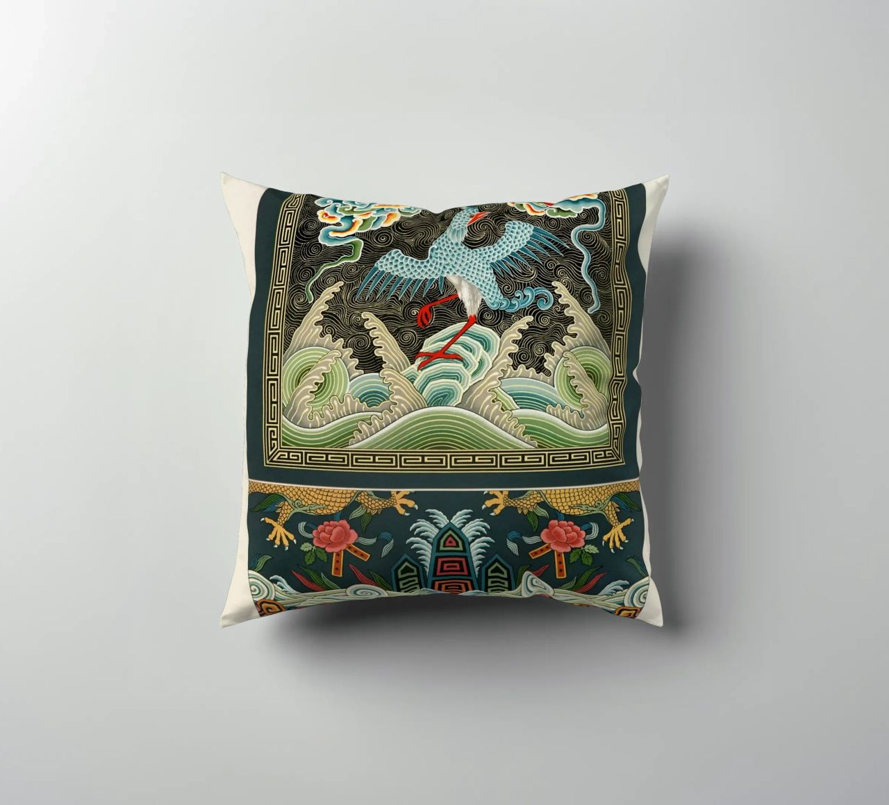 Chinese pattern coussin de vintageshop