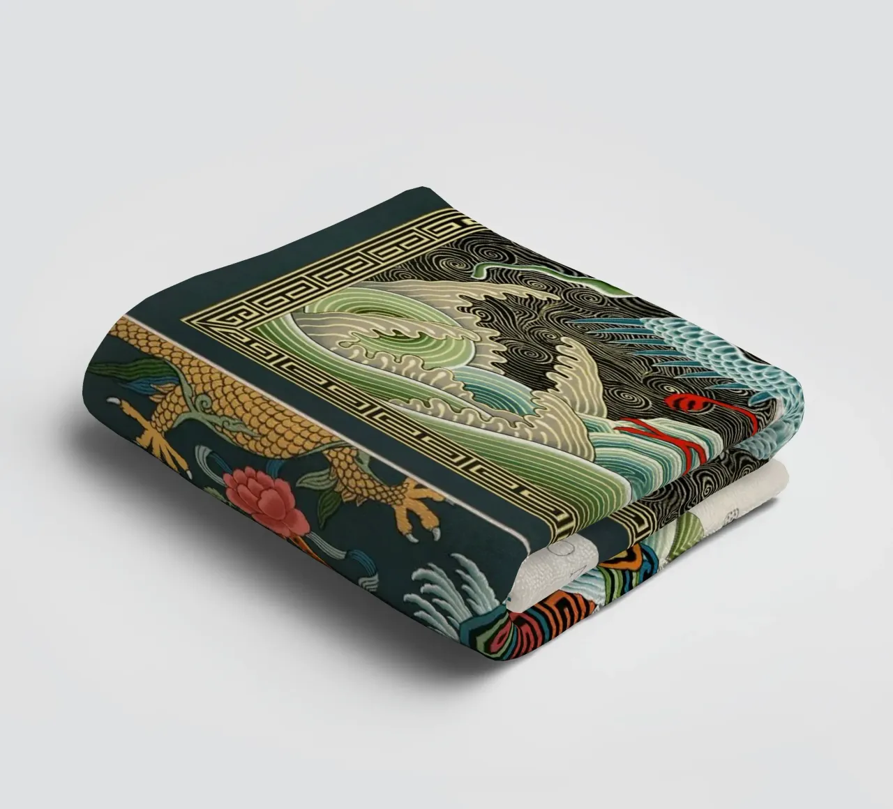 Chinese pattern towel by vintageshop