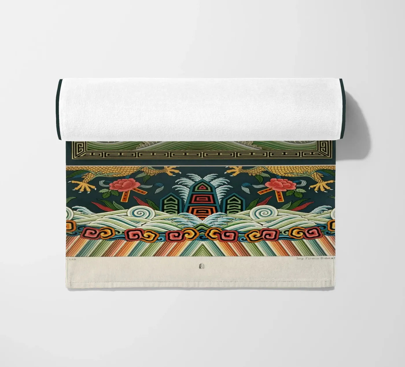 Chinese pattern strandhanddoek van vintageshop