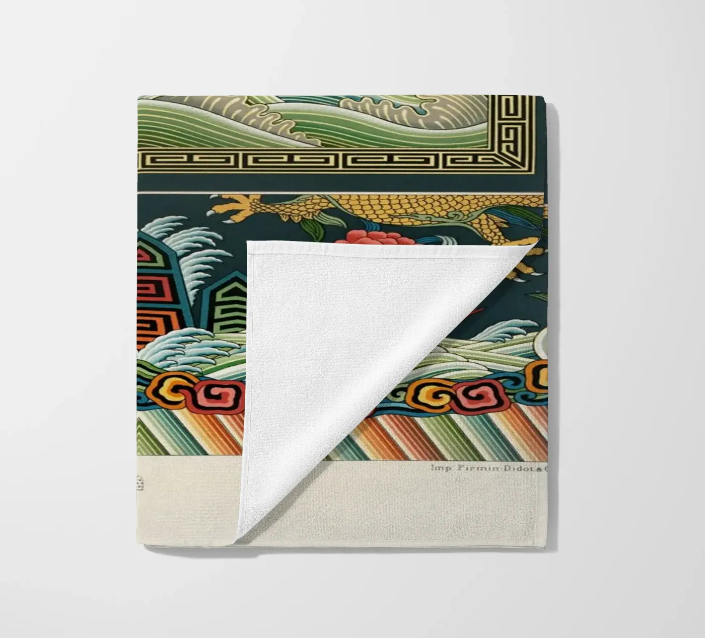 Chinese pattern strandhanddoek van vintageshop