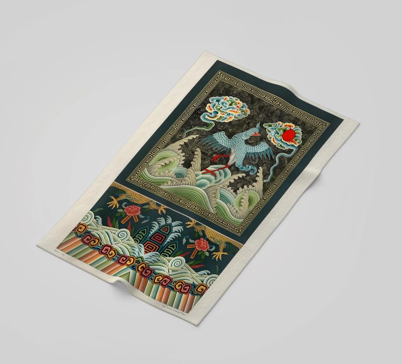 Chinese pattern beach towel by vintageshop