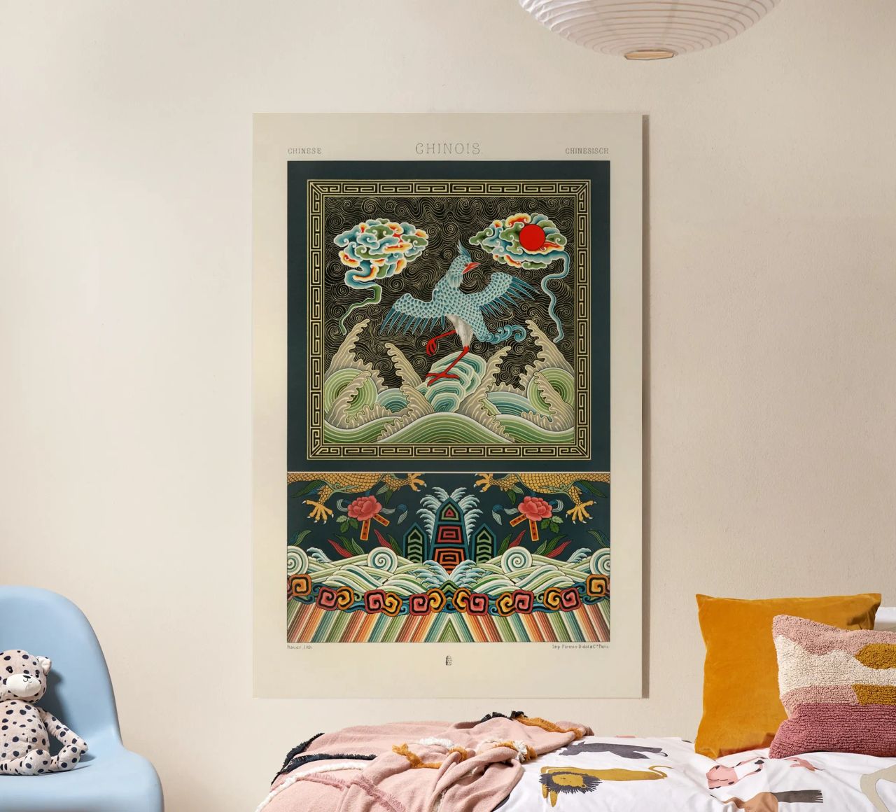 Chinese pattern plexiglass da vintageshop