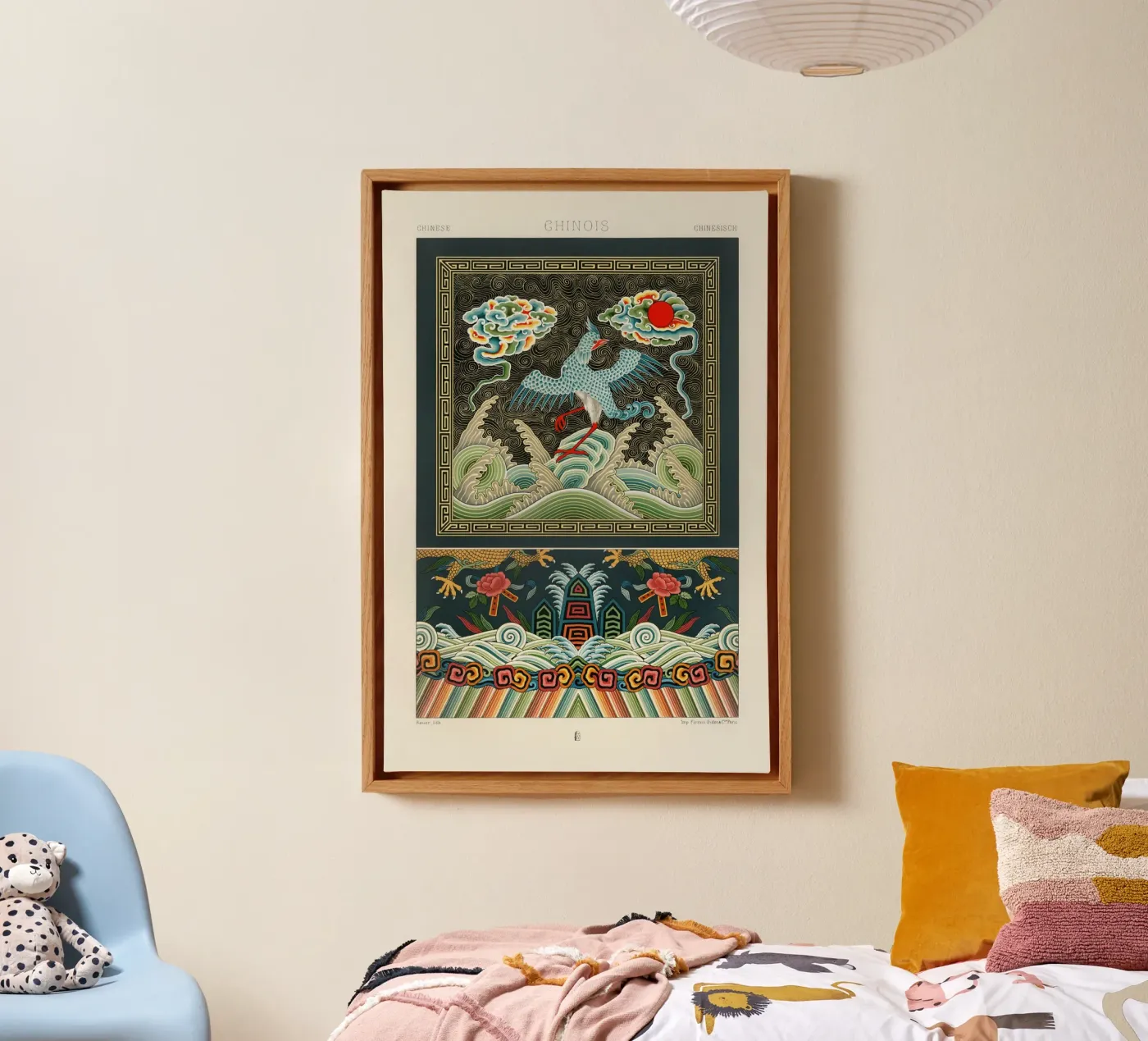 Chinese pattern canvas by vintageshop