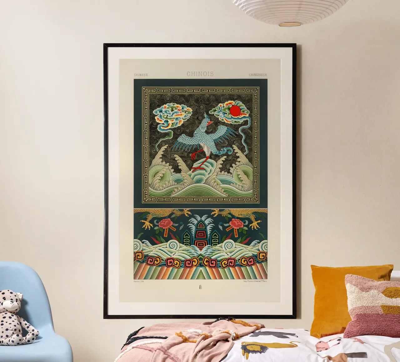 Chinese pattern poster de vintageshop