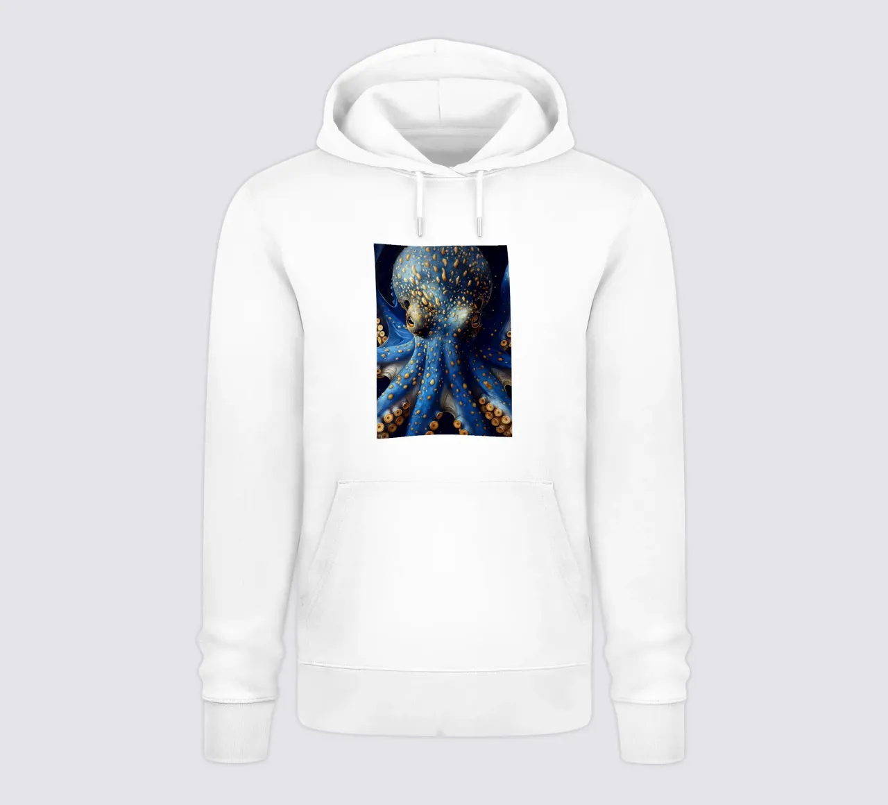 Polpo blu felpa con cappuccio da Lionmixart