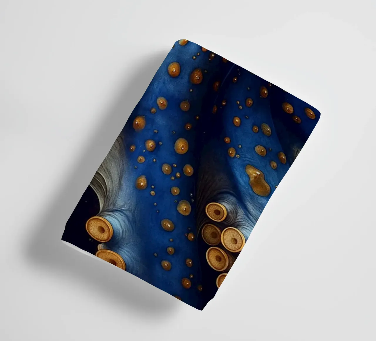 Blauer Octopus Handtuch von Lionmixart