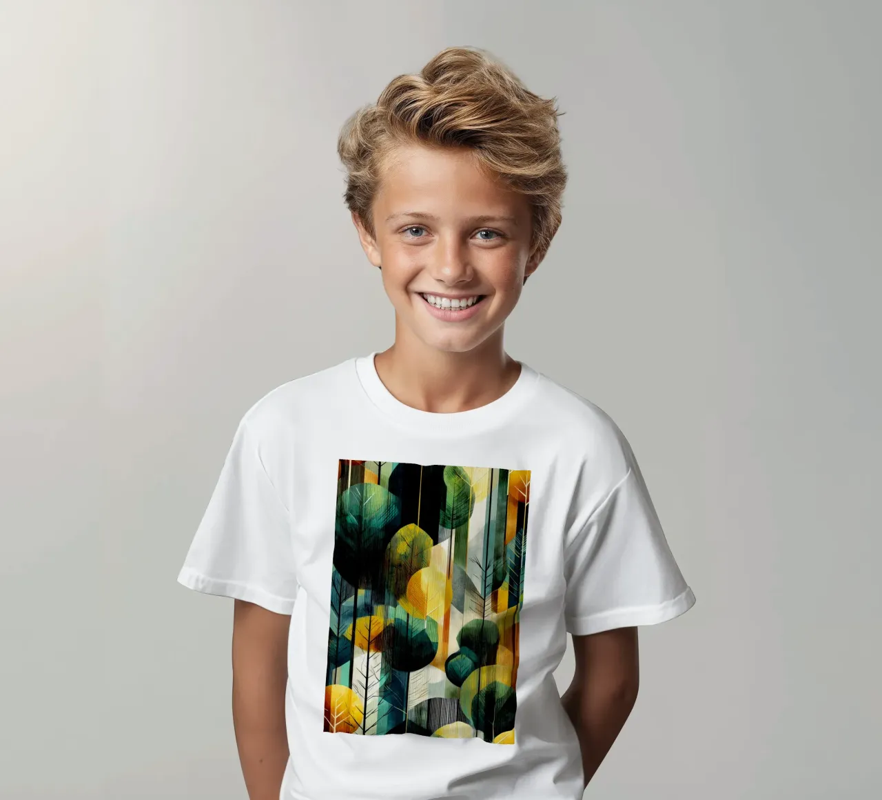Magical forest kids t-shirt by Justyna Jaszke JBJart