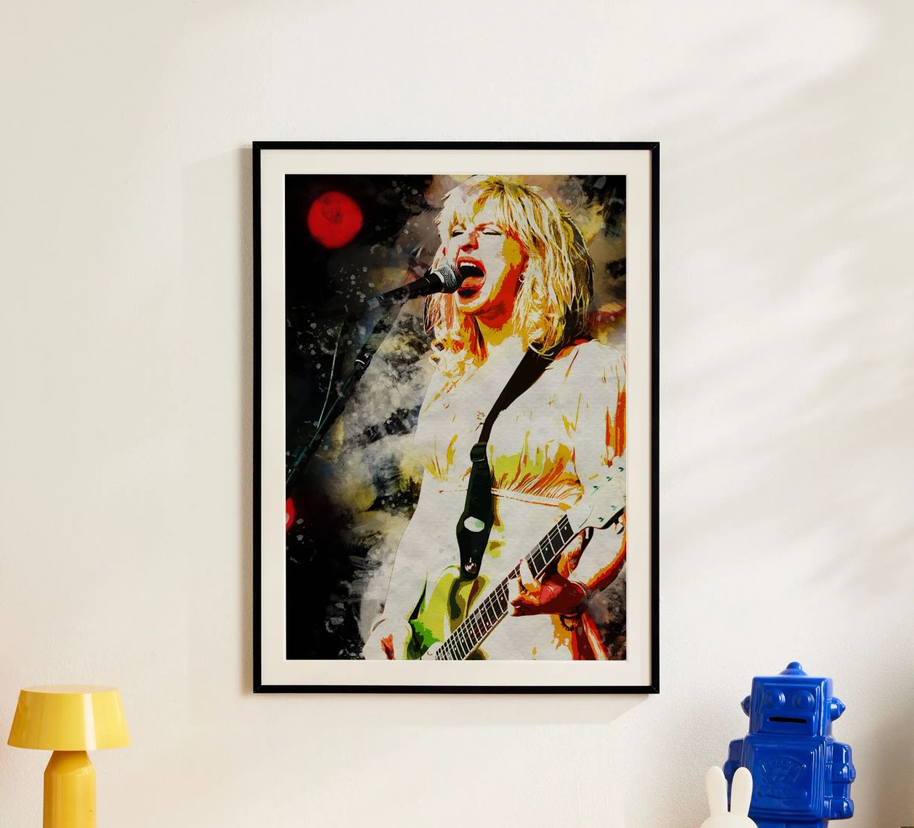 Courtney Love Smudge Poster von neonartroom