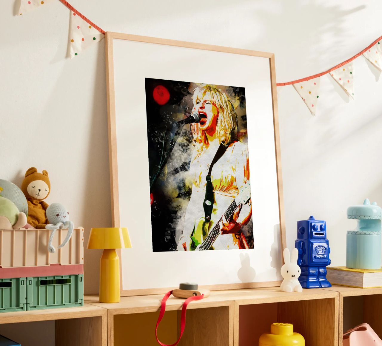 Courtney Love Smudge Poster von neonartroom
