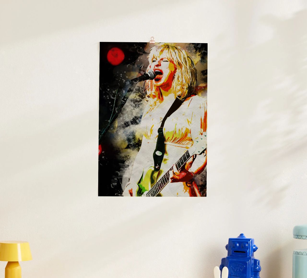 Courtney Love Smudge Poster von neonartroom