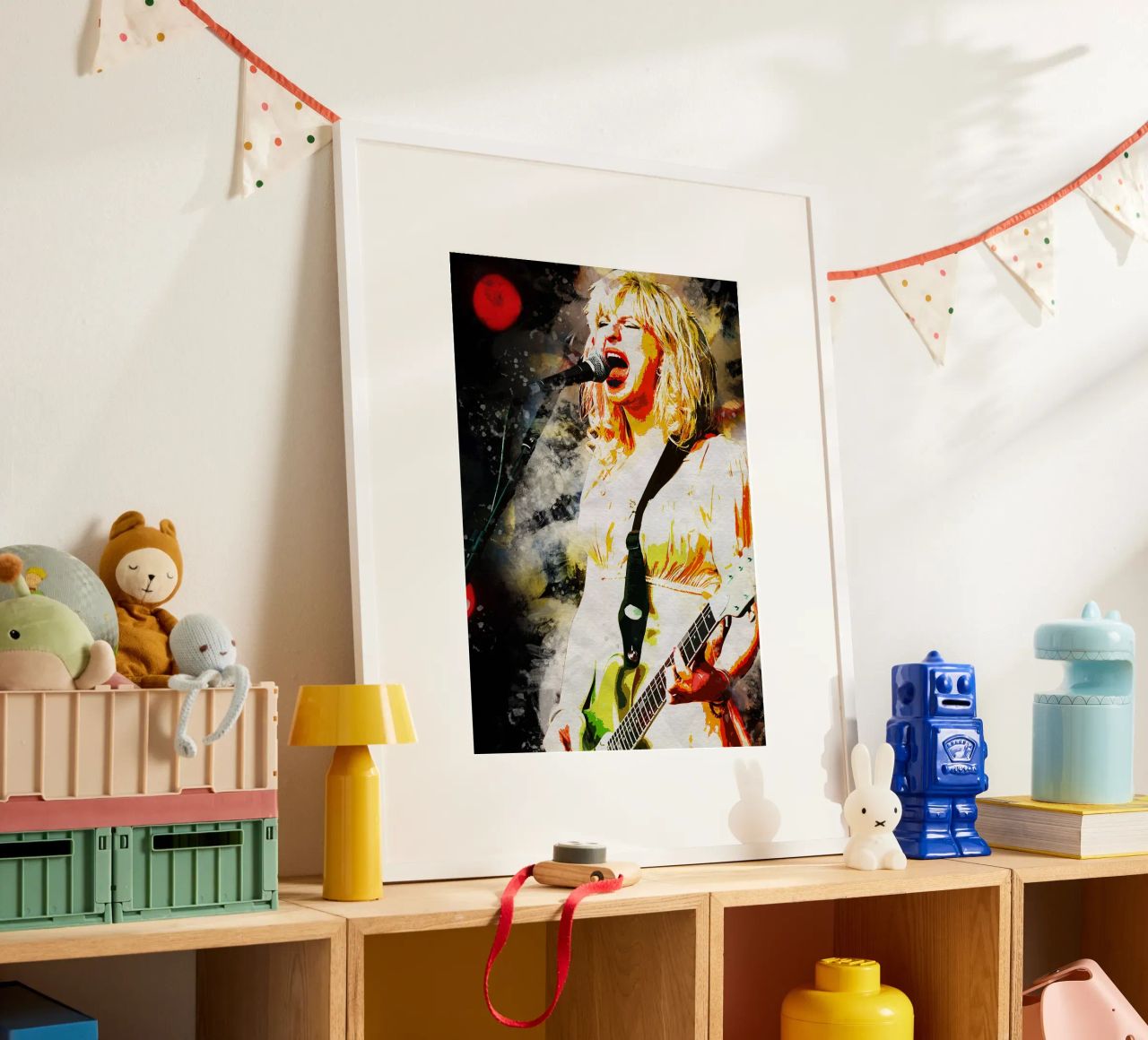 Courtney Love Smudge Poster von neonartroom