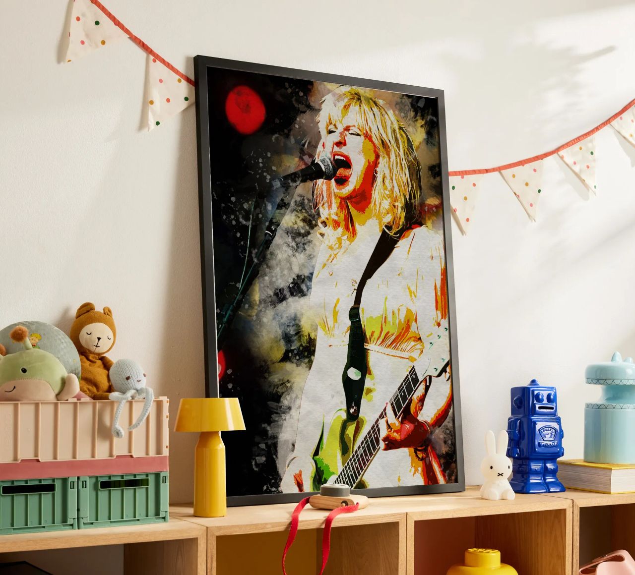 Courtney Love Smudge Poster von neonartroom