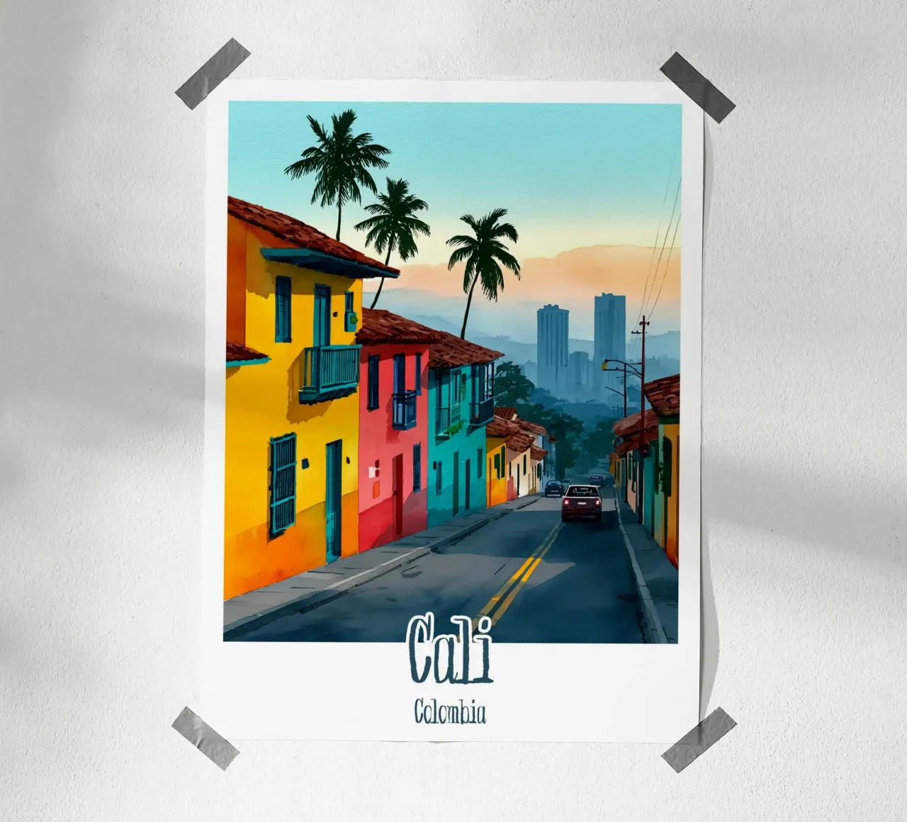 Affiche Cali, Colombie poster da Frame the World