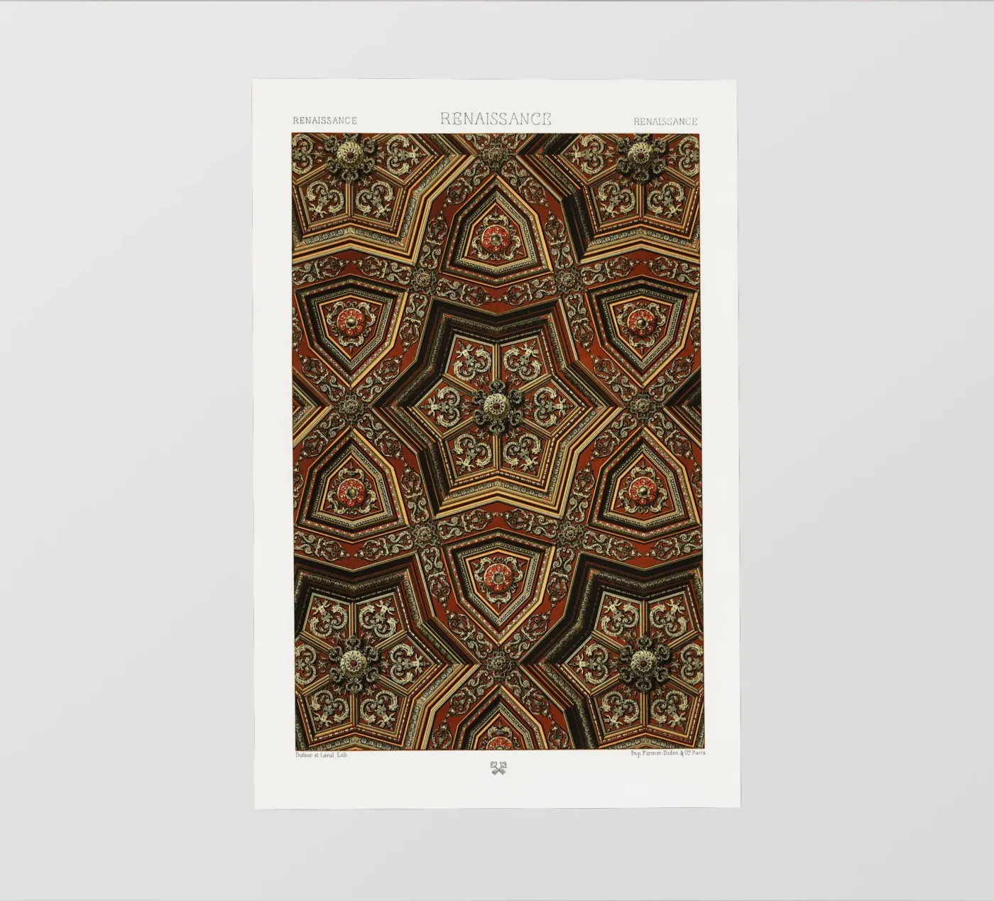 Renaissance pattern telo in pvc da vintageshop