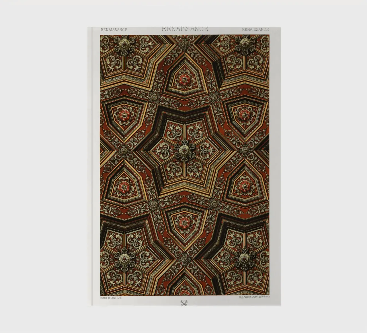 Renaissance pattern notebook by vintageshop