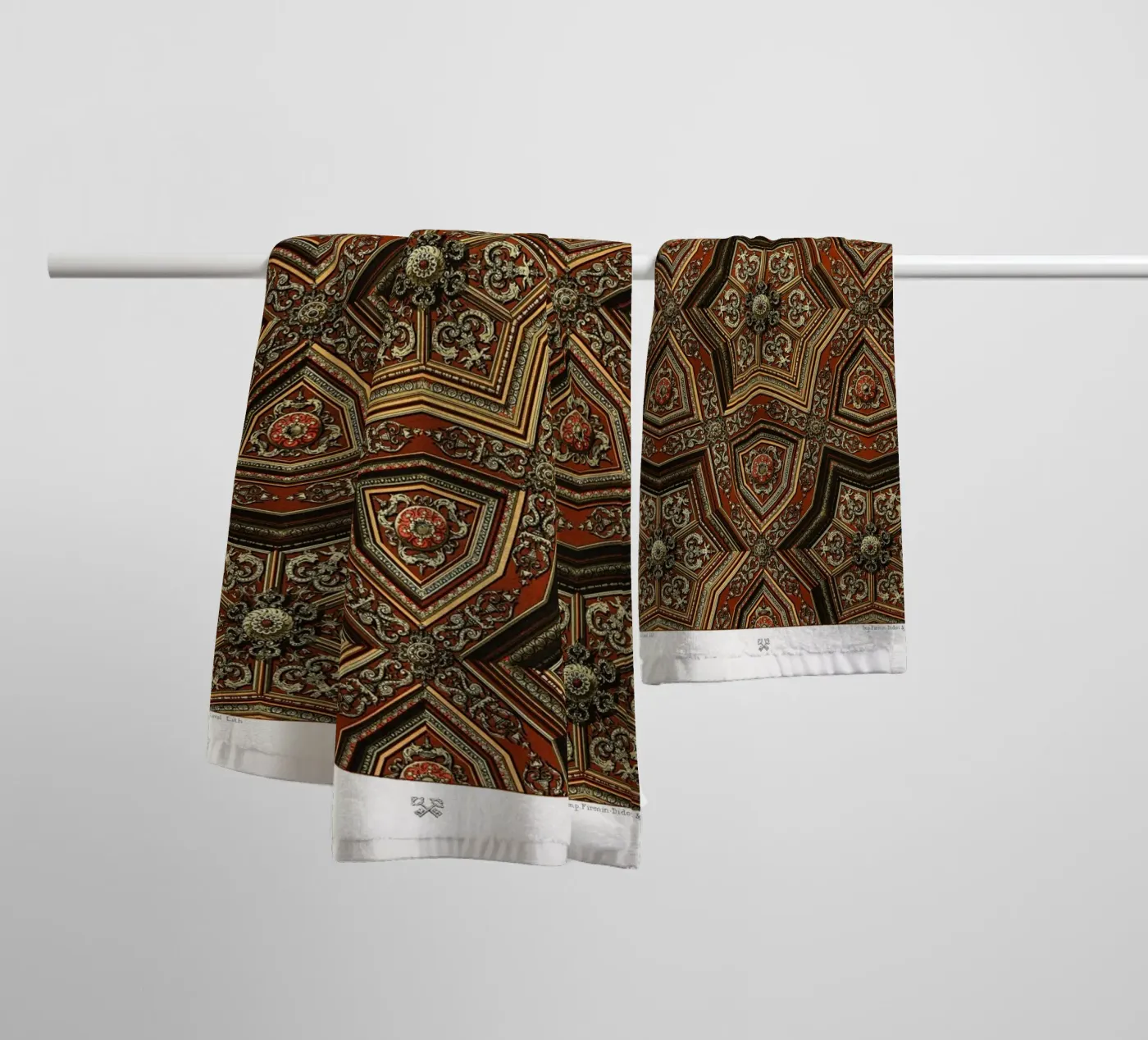 Renaissance pattern badhanddoek van vintageshop