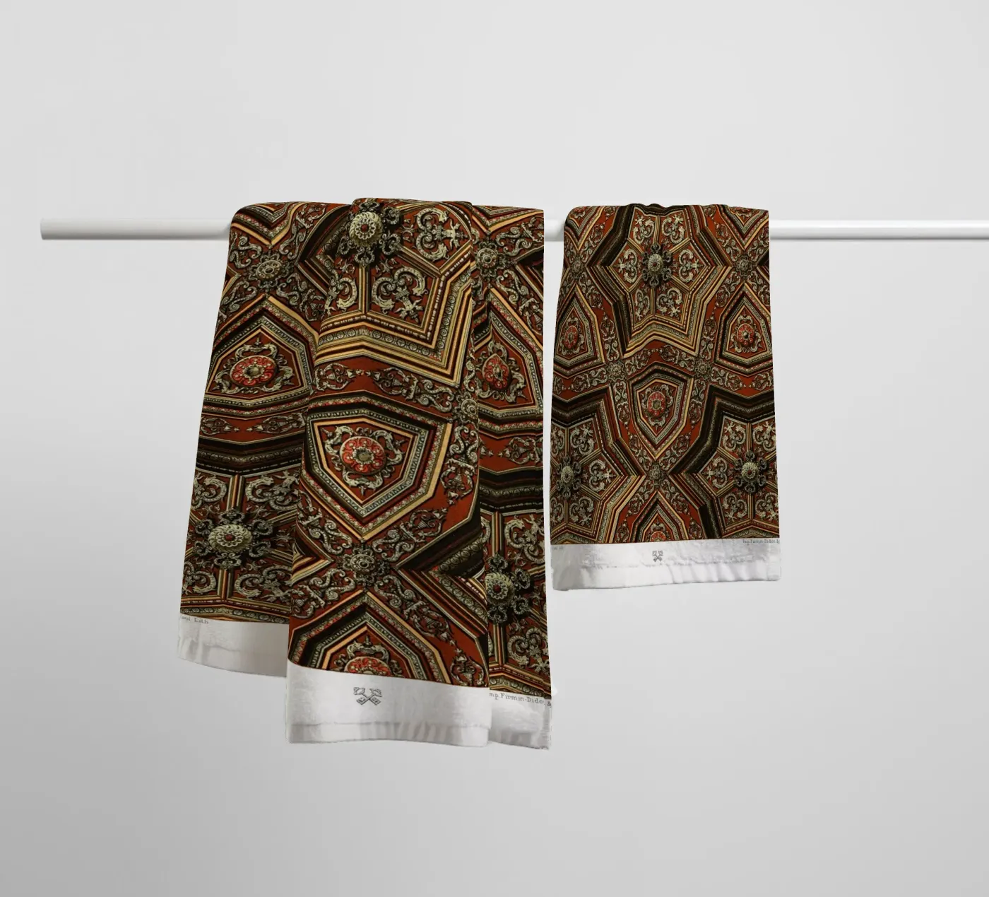 Renaissance pattern badhanddoek van vintageshop