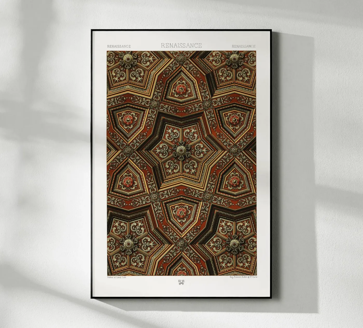 Renaissance pattern acryl van vintageshop