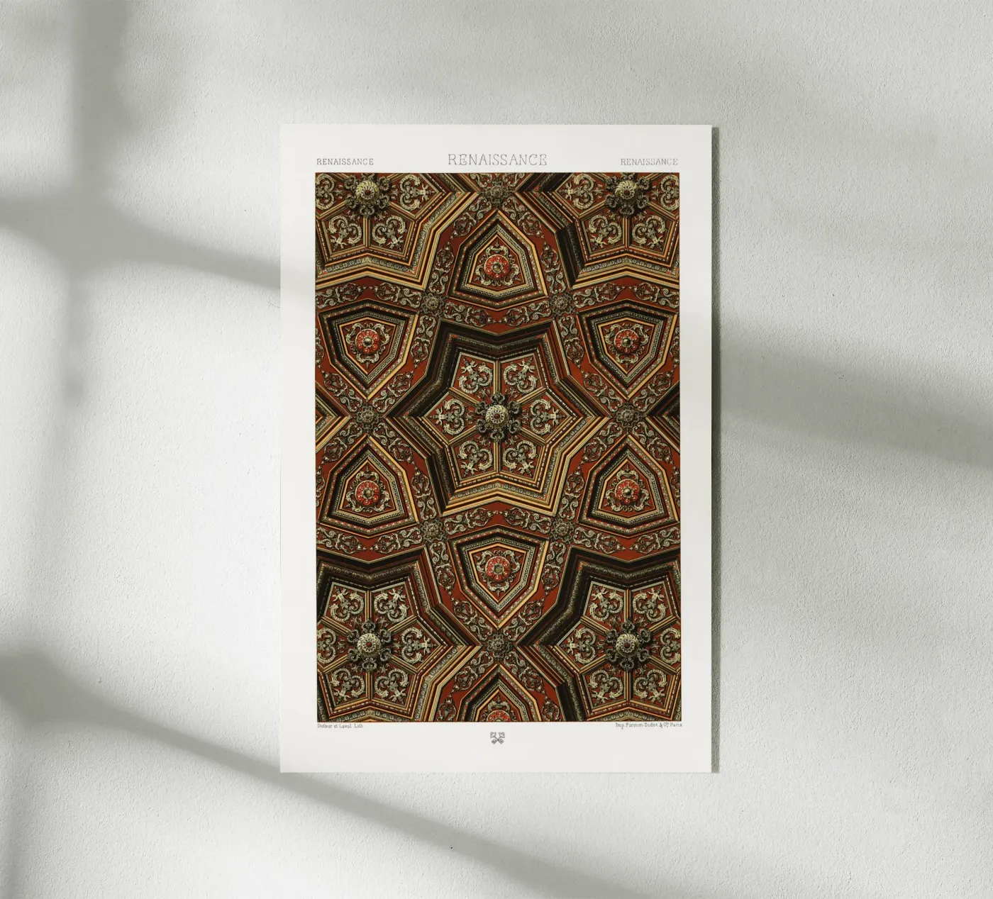 Renaissance pattern acryl van vintageshop