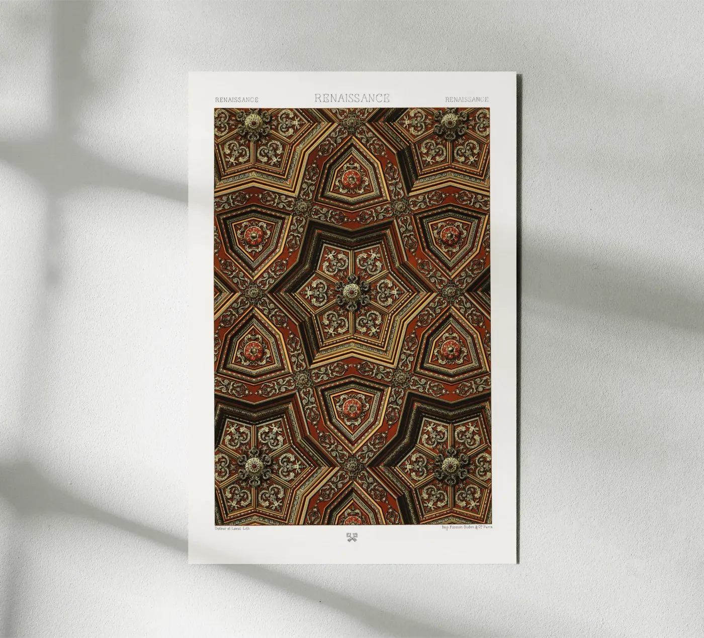 Renaissance pattern Forex-Platte von vintageshop