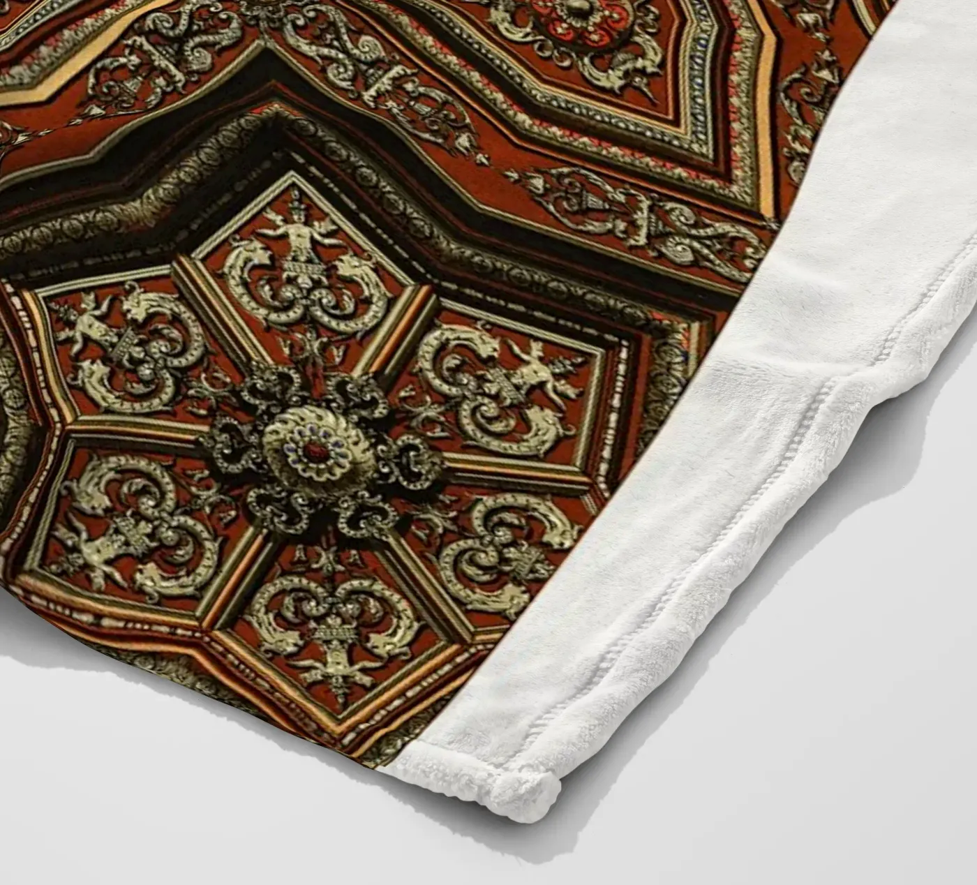 Renaissance pattern fleece blanket by vintageshop