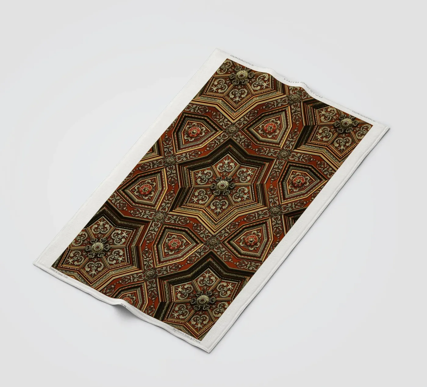 Renaissance pattern fleece blanket by vintageshop