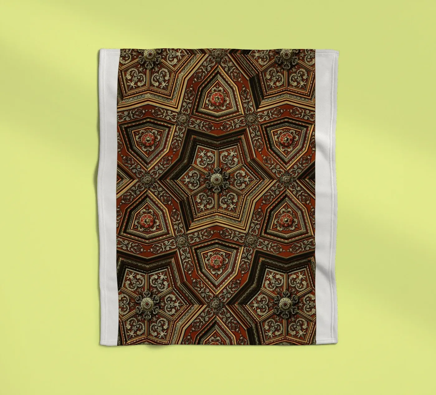 Renaissance pattern Fleecedecke von vintageshop