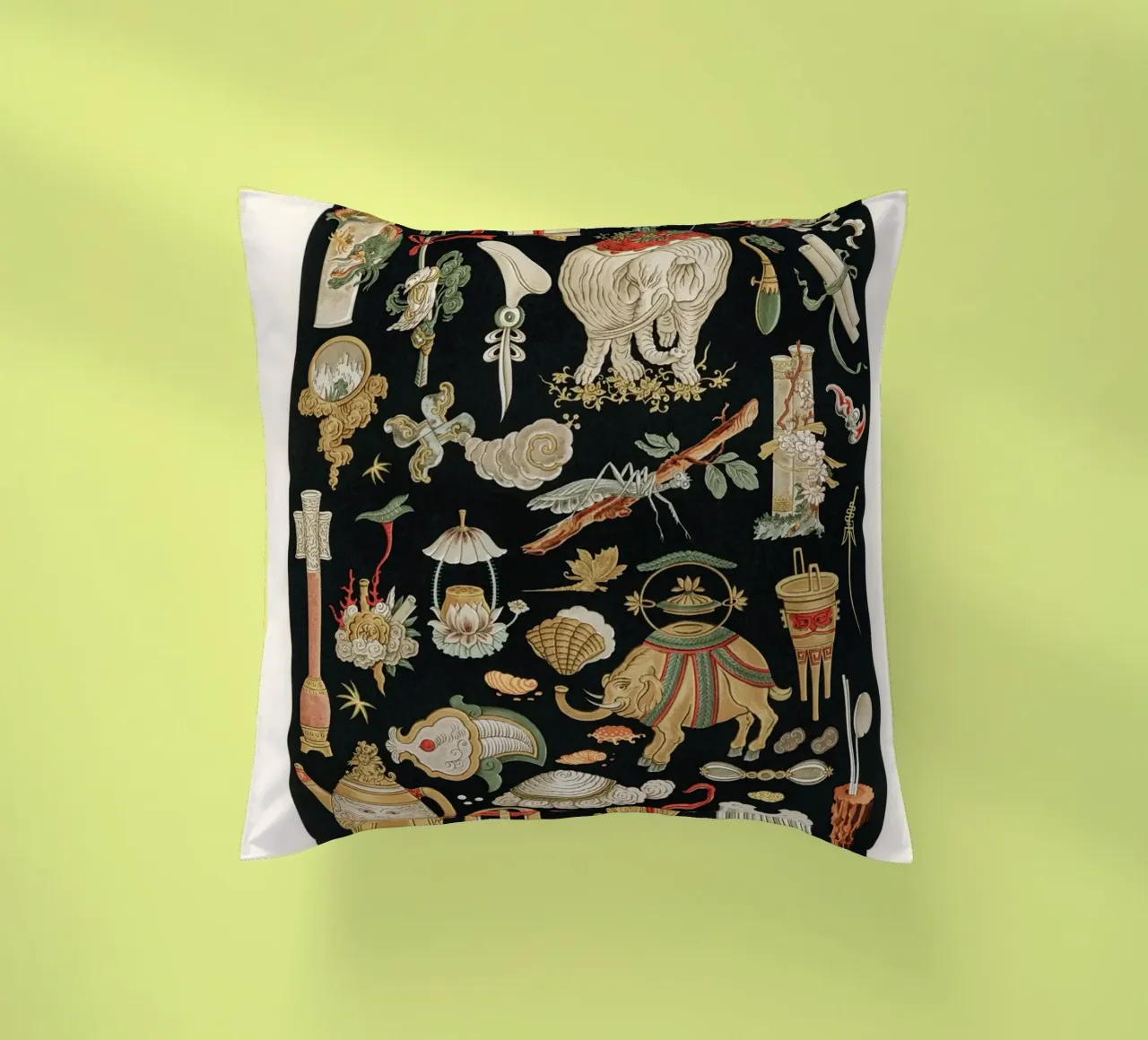 Chinese pattern elements cuscino da vintageshop