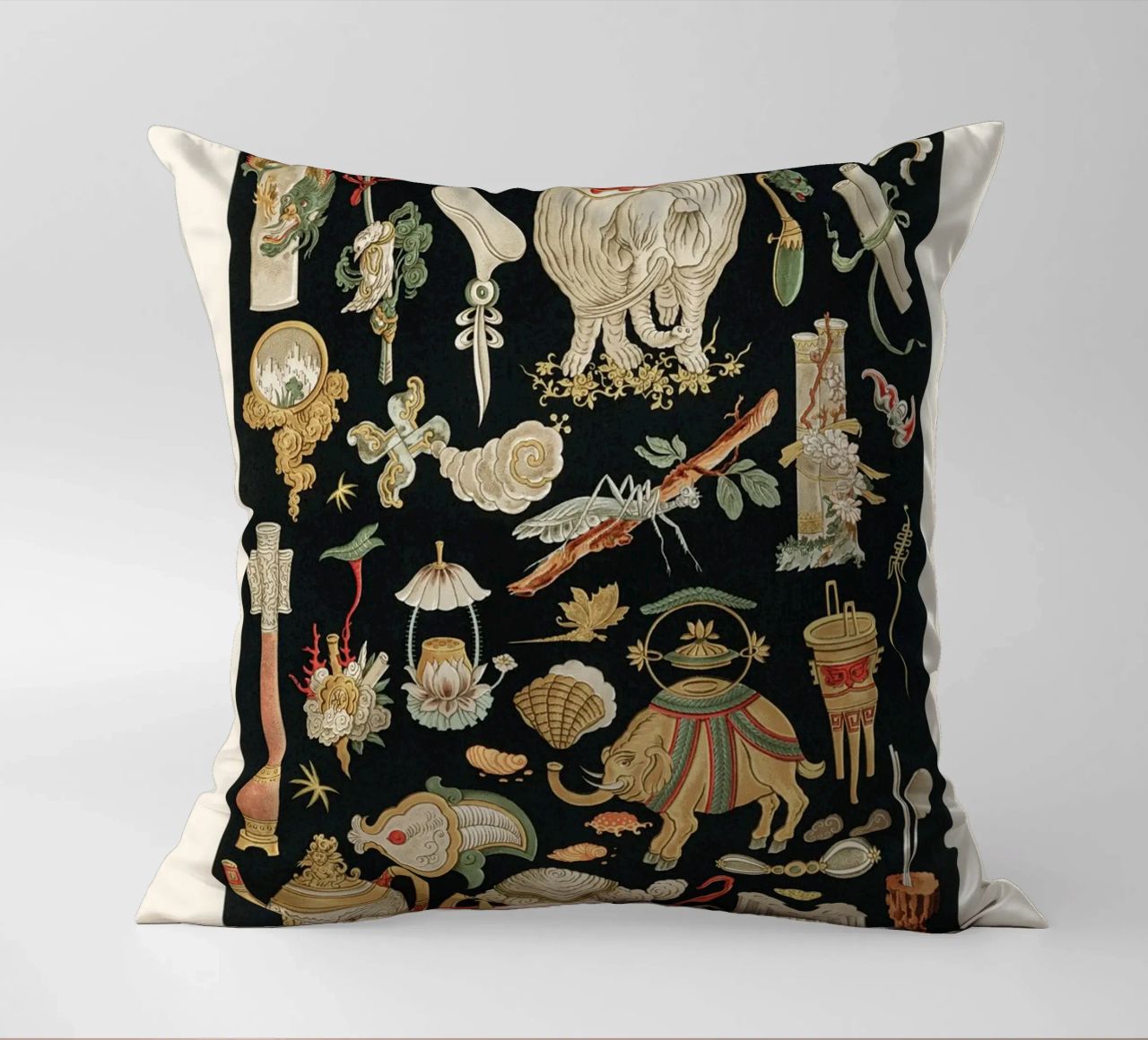 Chinese pattern elements cuscino da vintageshop