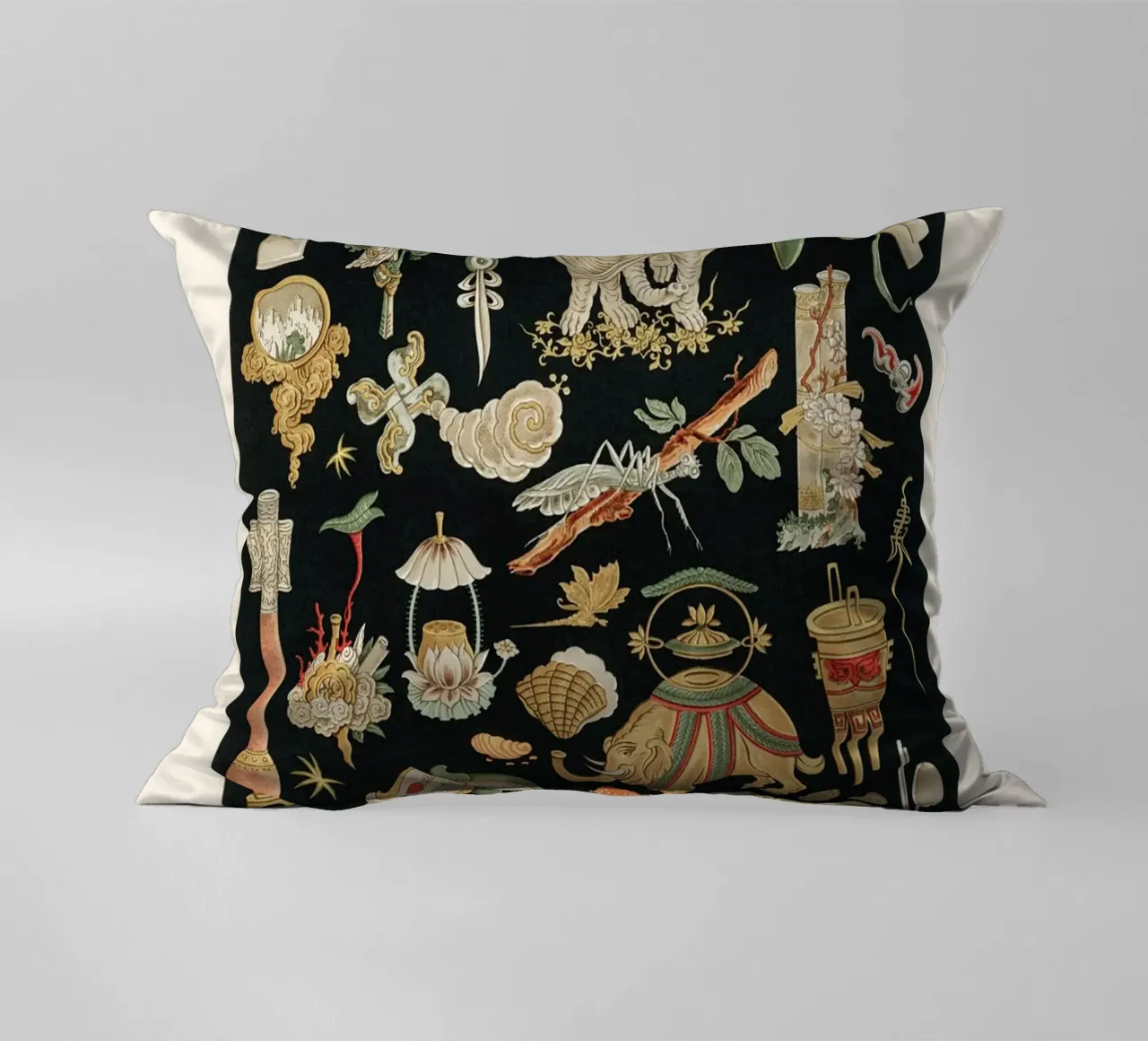 Chinese pattern elements cuscino da vintageshop