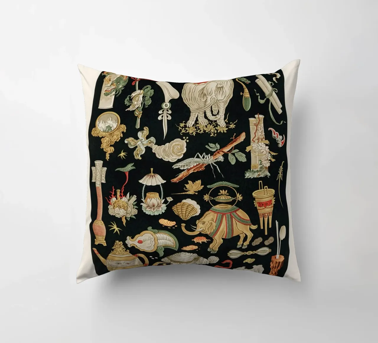 Chinese pattern elements cuscino da vintageshop