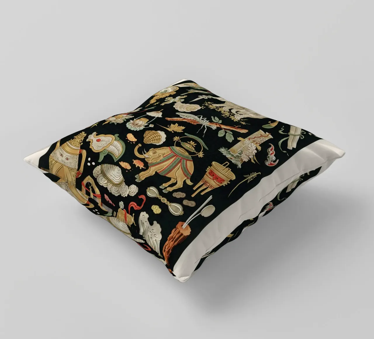 Chinese pattern elements cuscino da vintageshop