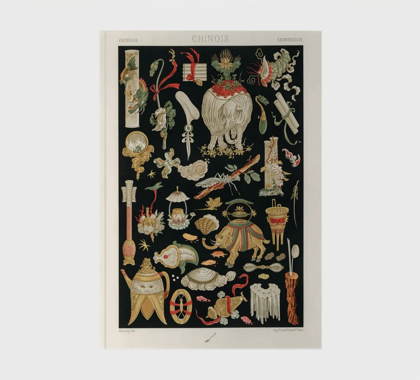 Chinese pattern elements Notizbuch von vintageshop