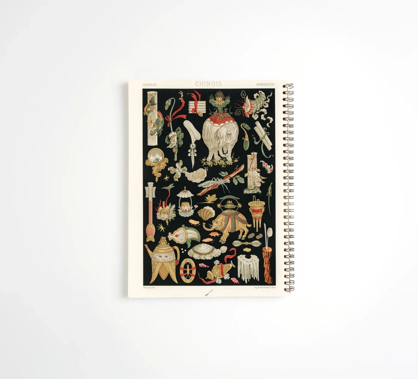 Chinese pattern elements Ringbuch von vintageshop