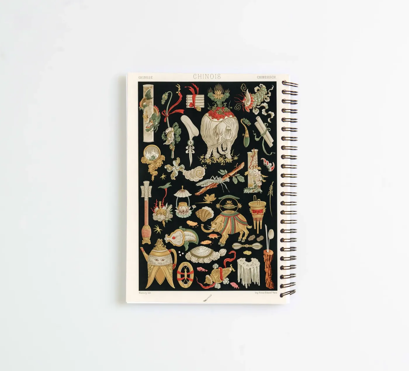 Chinese pattern elements Ringbuch von vintageshop