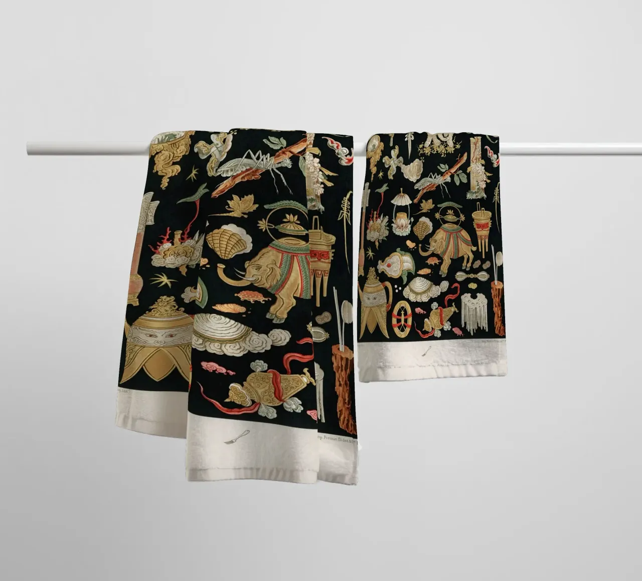 Chinese pattern elements Handtuch von vintageshop