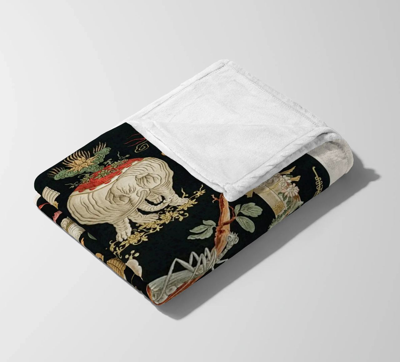 Chinese pattern elements coperta in pile da vintageshop