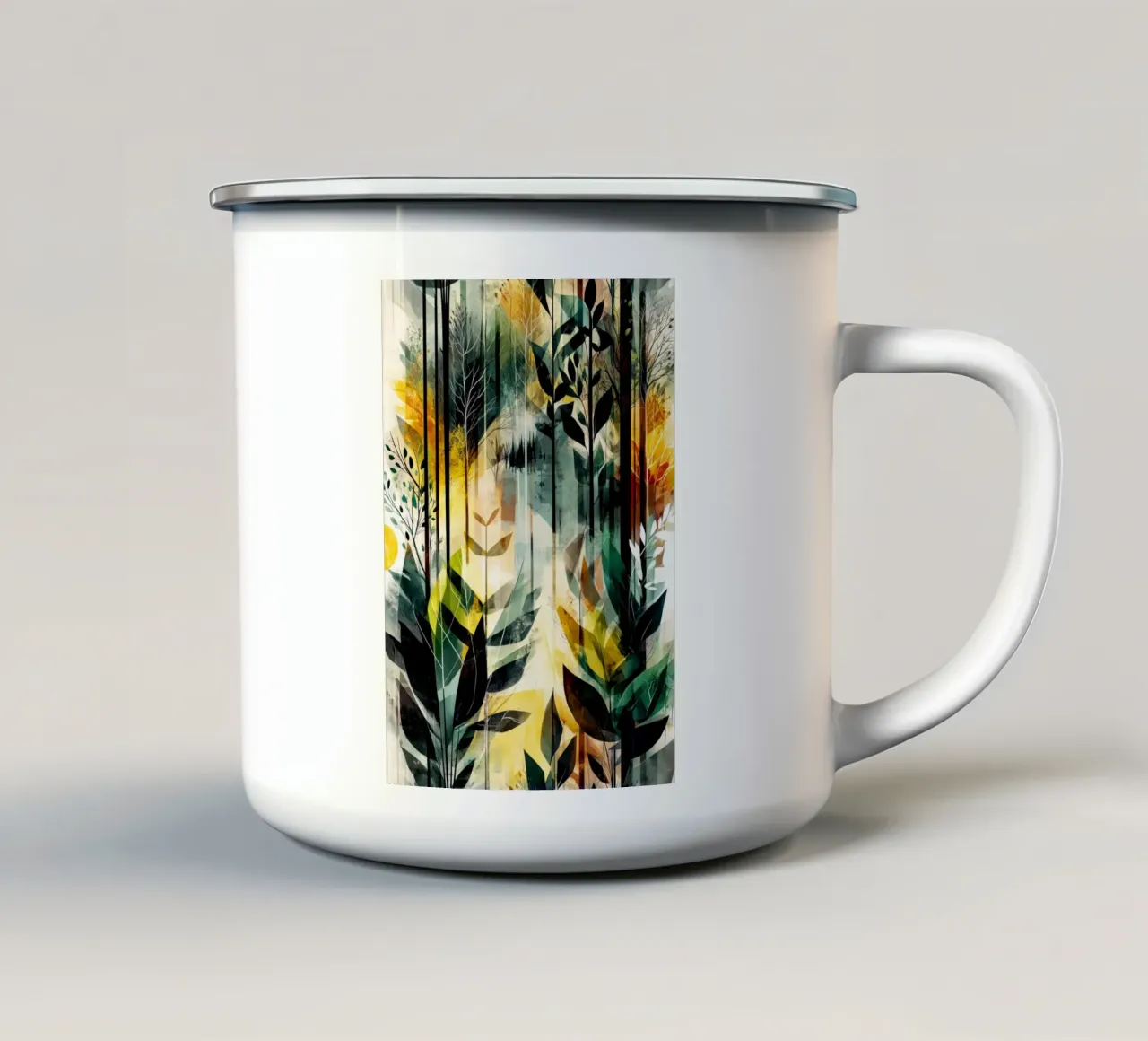 Foresta magica tazza in smalto da Justyna Jaszke JBJart