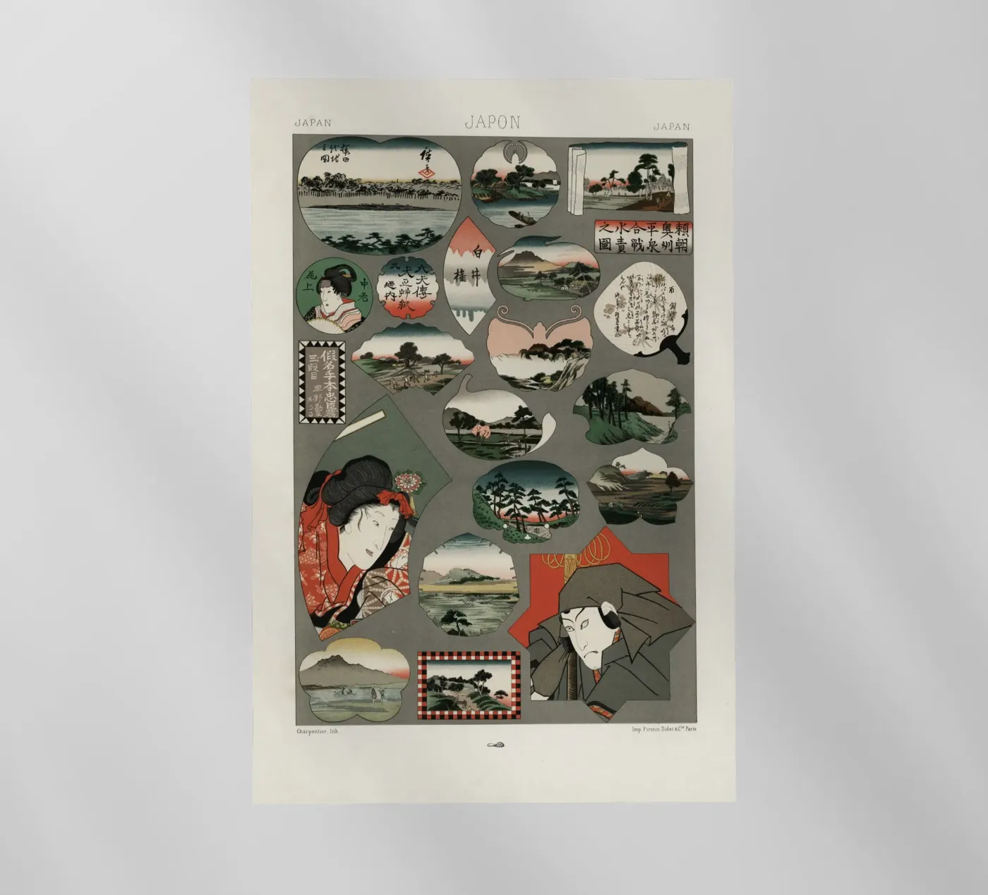 Japan pattern backlit folie van vintageshop