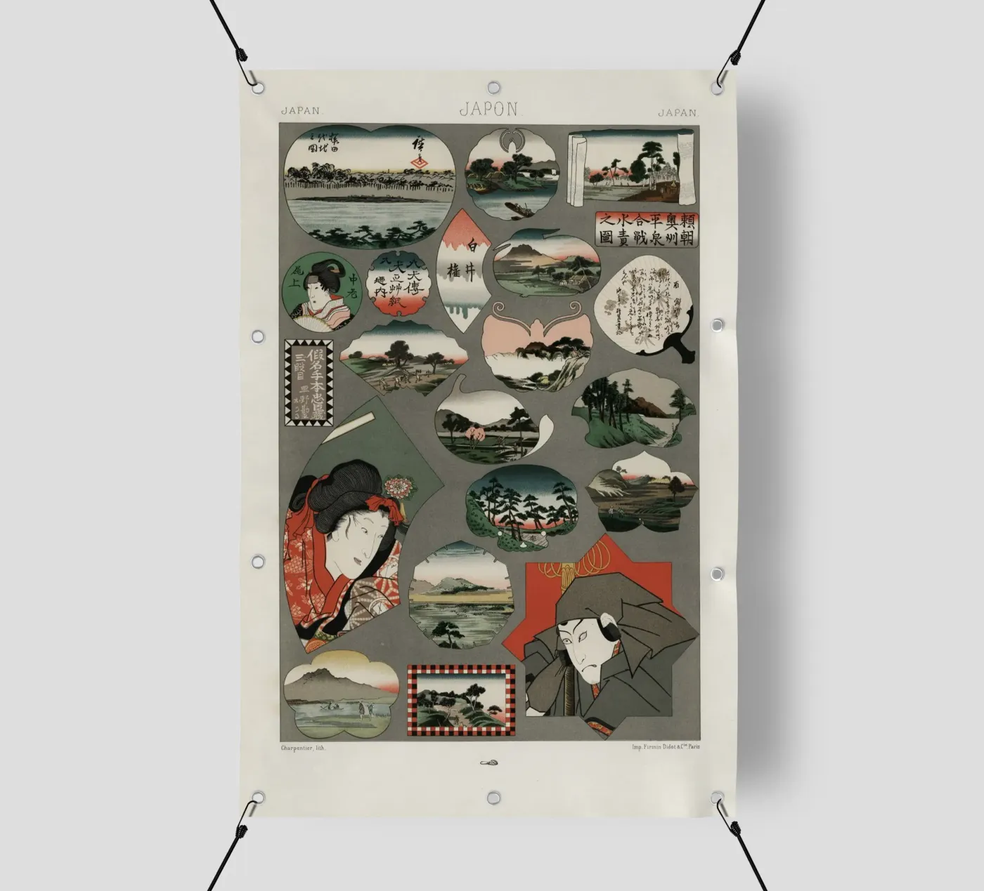 Japan pattern telo in pvc da vintageshop