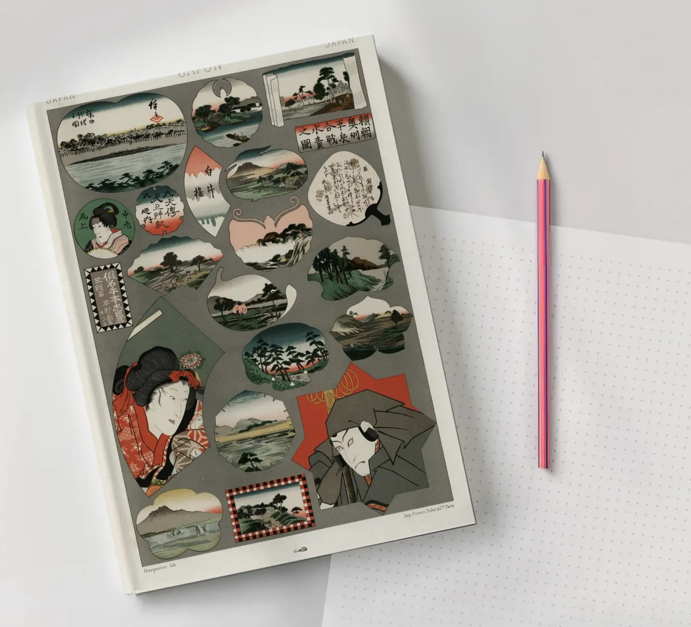 Japan pattern notebook by vintageshop