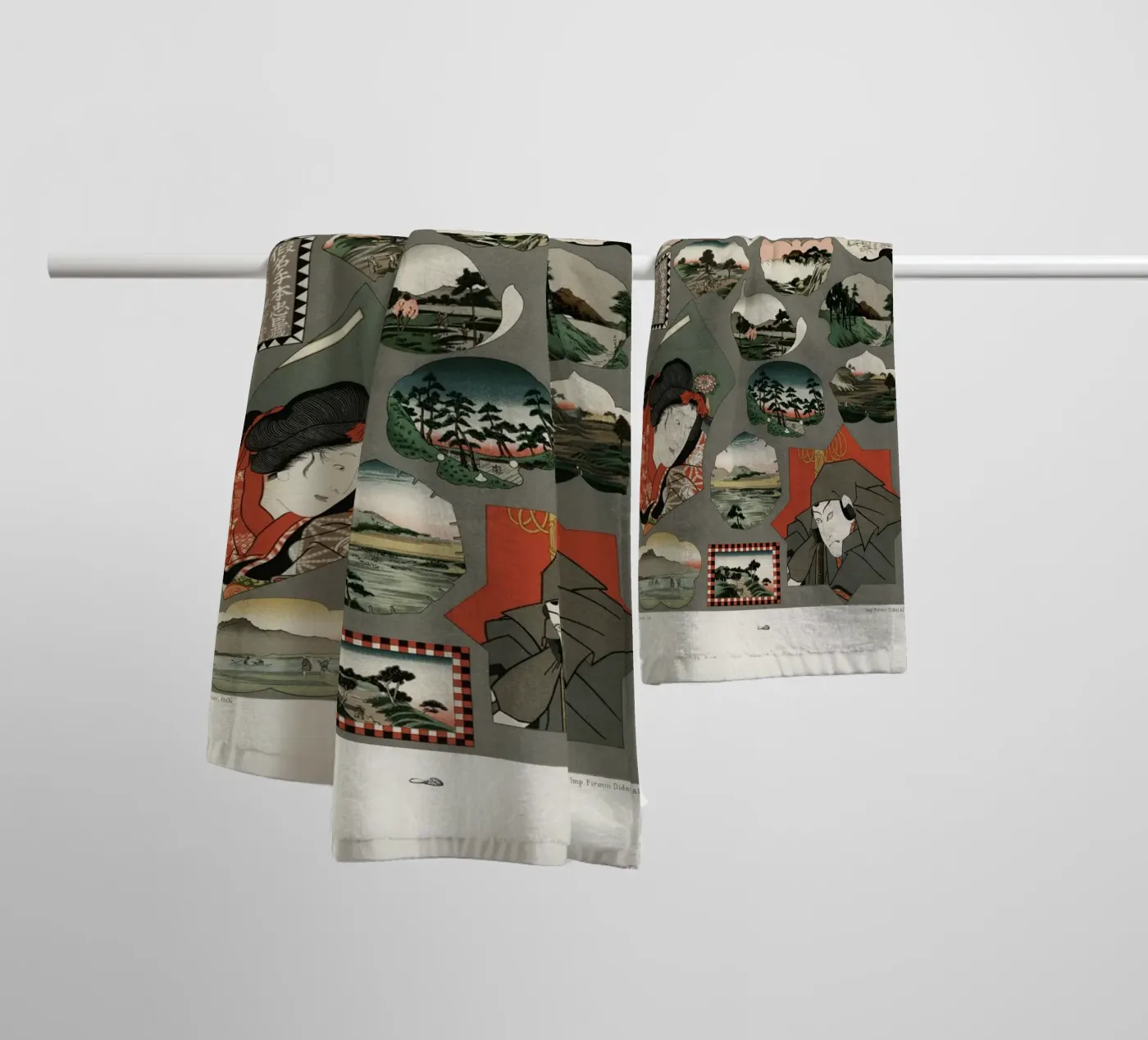 Japan pattern badhanddoek van vintageshop