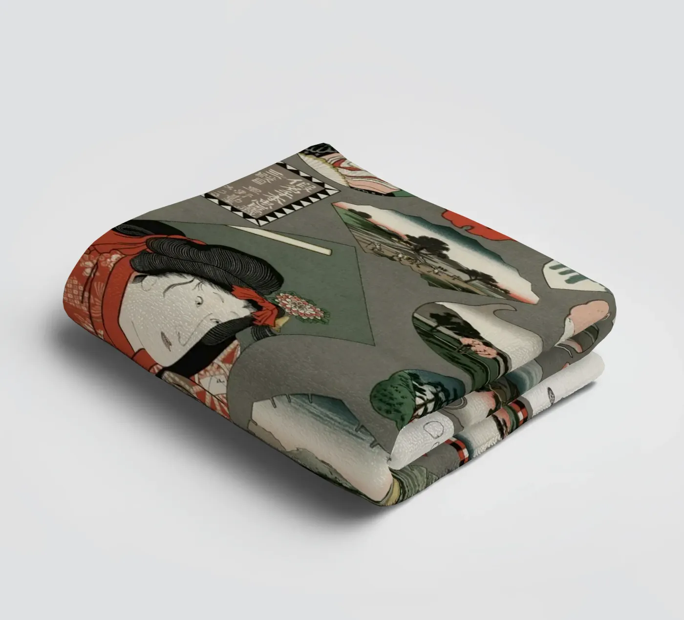 Japan pattern badhanddoek van vintageshop