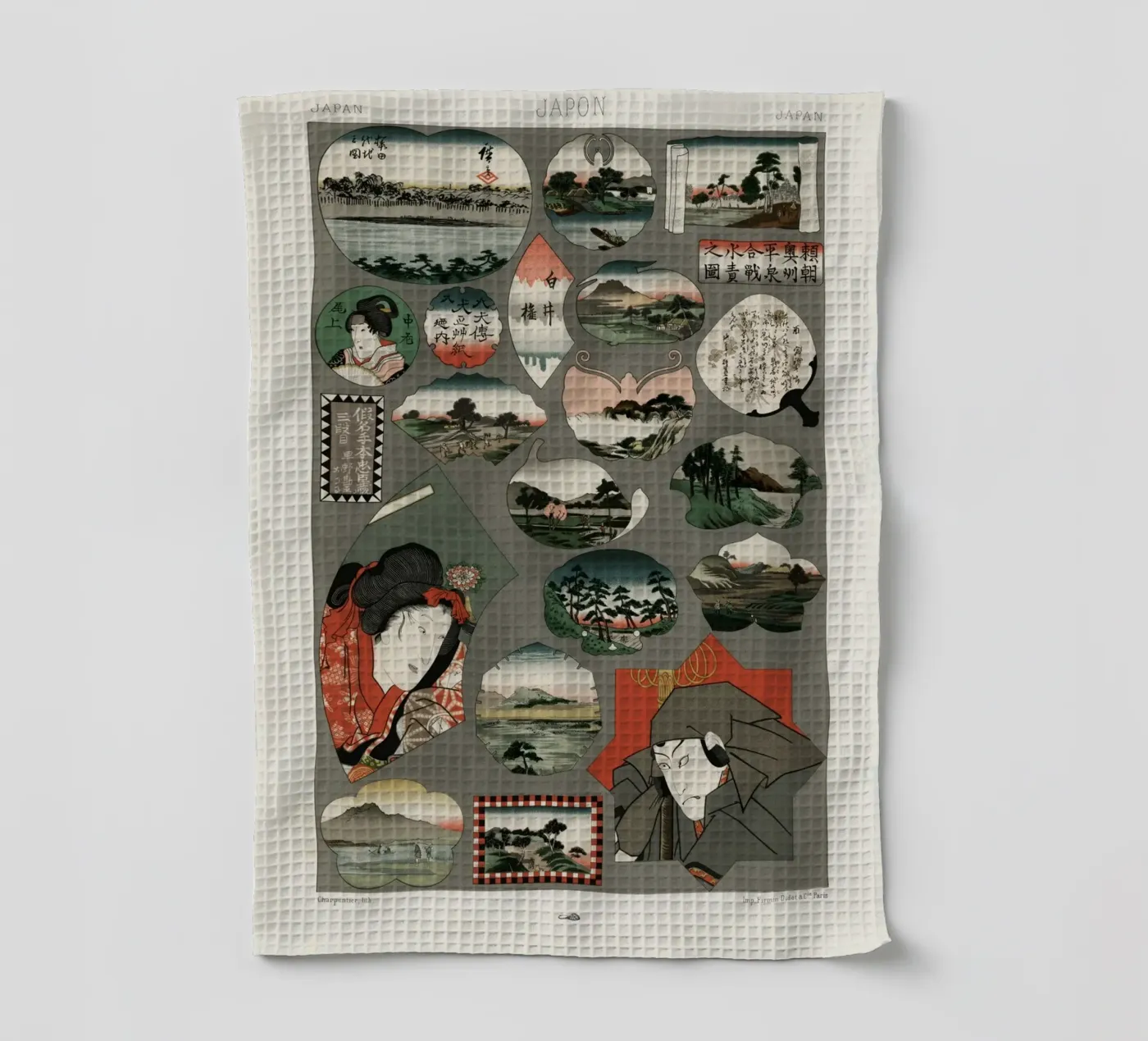 Japan pattern theedoek van vintageshop