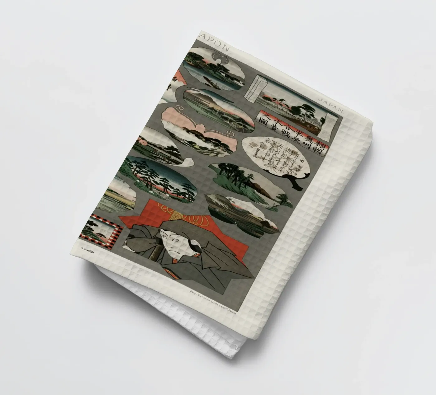 Japan pattern theedoek van vintageshop